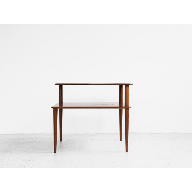 Midcentury Corner Table in Teak by Hvidt & Molgaard for Cado 1960s