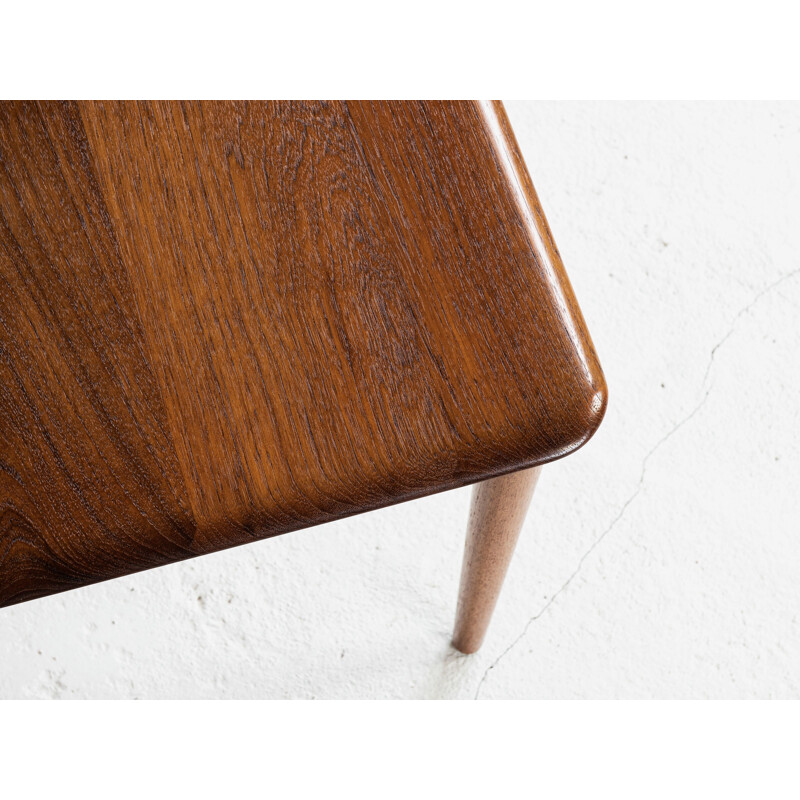 Midcentury Corner Table in Teak by Hvidt & Molgaard for Cado 1960s