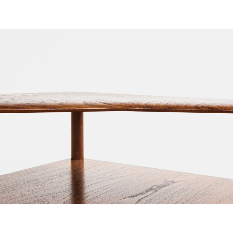 Midcentury Corner Table in Teak by Hvidt & Molgaard for Cado 1960s