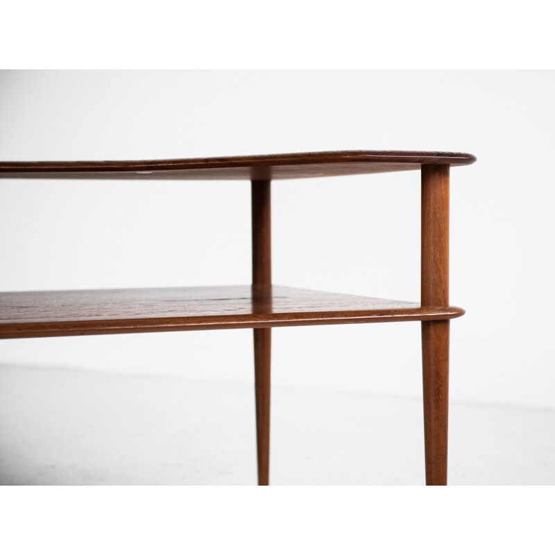 Midcentury Corner Table in Teak by Hvidt & Molgaard for Cado 1960s