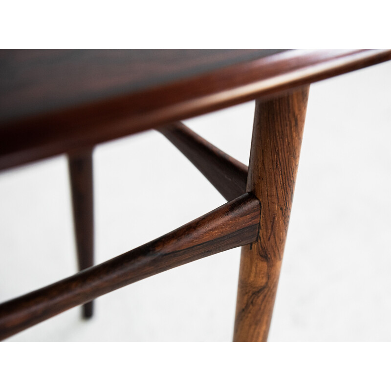 Midcentury nest of 3 side tables in rosewood by Poul Hundevad Danish 1960s