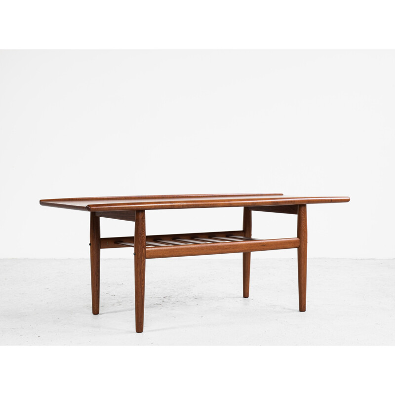 Midcentury coffee table in teak by Grete Jalk Danish 1960s