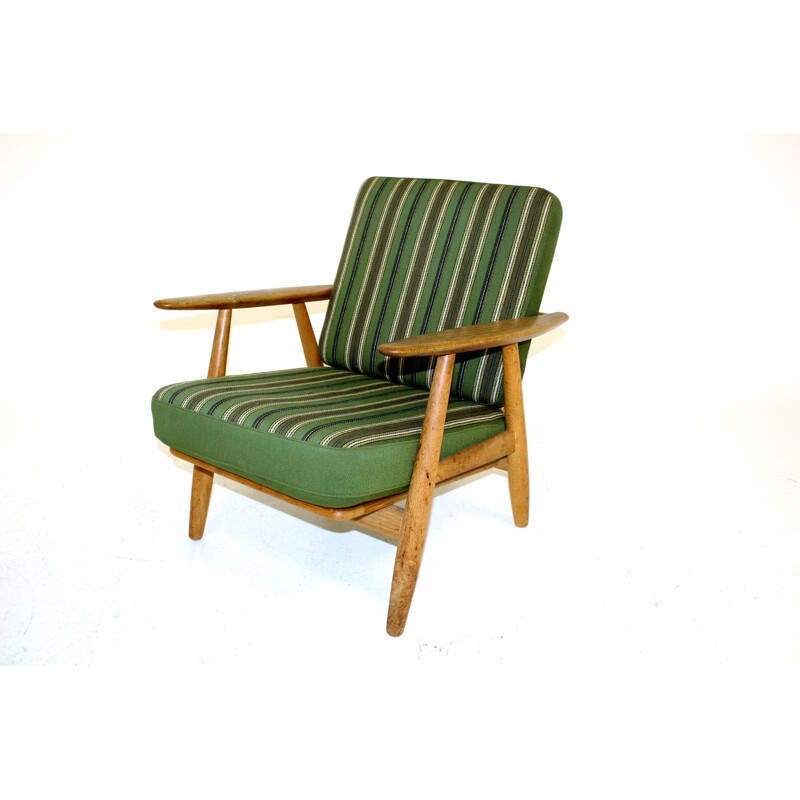 Fauteuil vintage 'Cigar chair GE 240' Hans J. Wegner Danemark, 1960