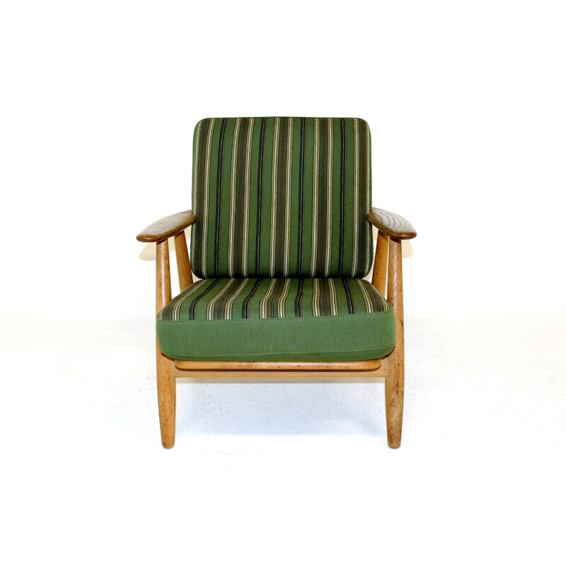 Fauteuil vintage 'Cigar chair GE 240' Hans J. Wegner Danemark, 1960