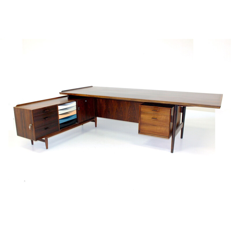 Vintage rosewood desk, Arne Vodder, Denmark, 1960