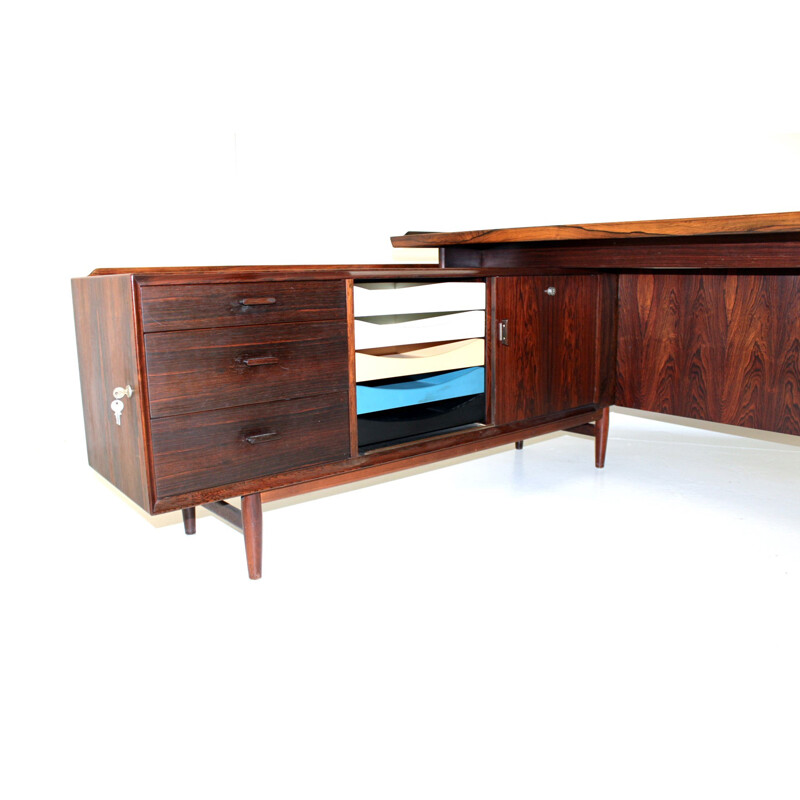 Vintage rosewood desk, Arne Vodder, Denmark, 1960