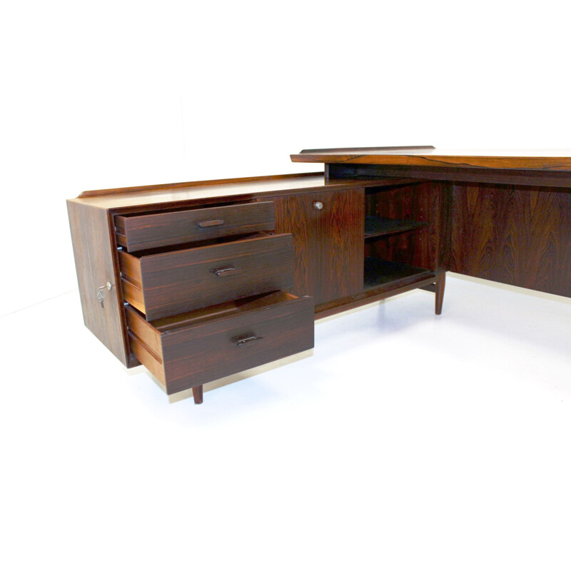 Vintage rosewood desk, Arne Vodder, Denmark, 1960