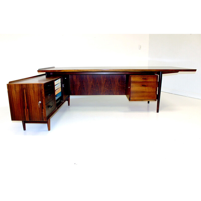 Vintage rosewood desk, Arne Vodder, Denmark, 1960