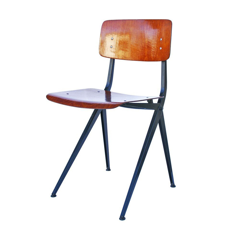 Marko chair in steel and plywood - 1960s