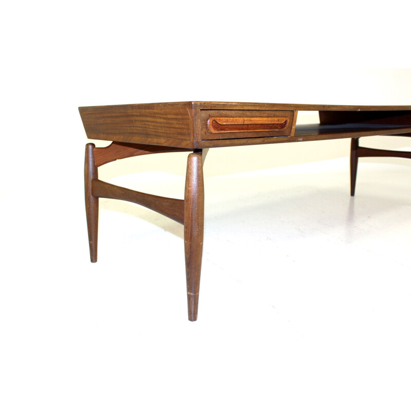 Scandinavian vintage coffee table by Johannes Andersen Sweden, 1960