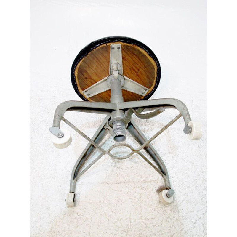 Vintage dentist stool Sweden 1950