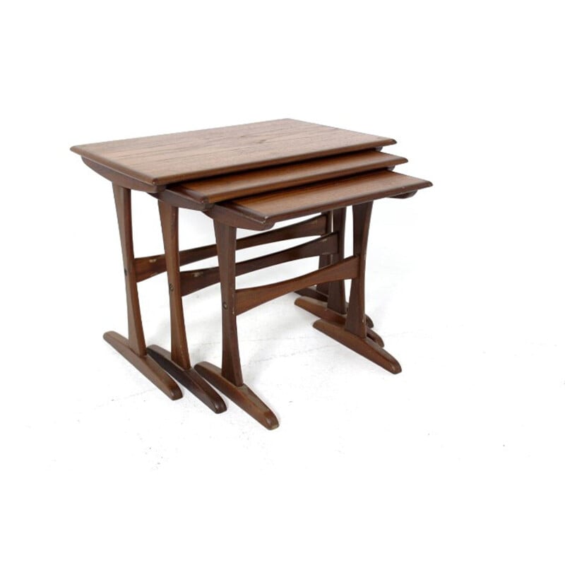 Vintage teak nesting table, Denmark, 1960