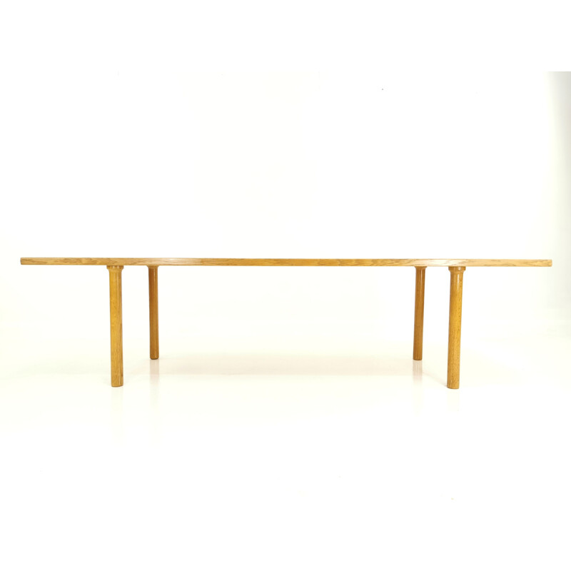 Mid Century Oak Coffee Table By Hans Wegner For Andreas Tuck Danish 1960