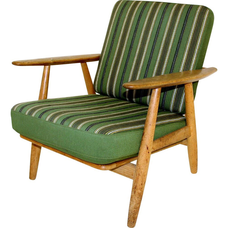 Poltrona vintage 'Cigar chair GE 240' Hans J. Wegner Danimarca, 1960