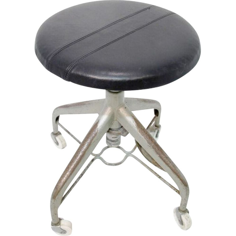 Vintage dentist stool Sweden 1950