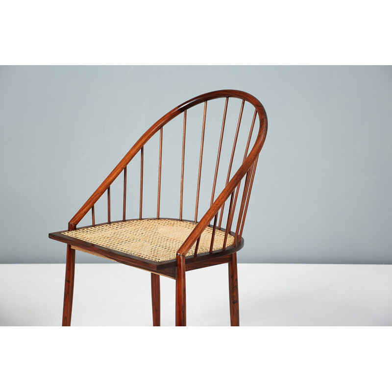 Ensemble de 4 chaises "Curva" en jacaranda de Joaquim Tenreiro, Brazil 1960