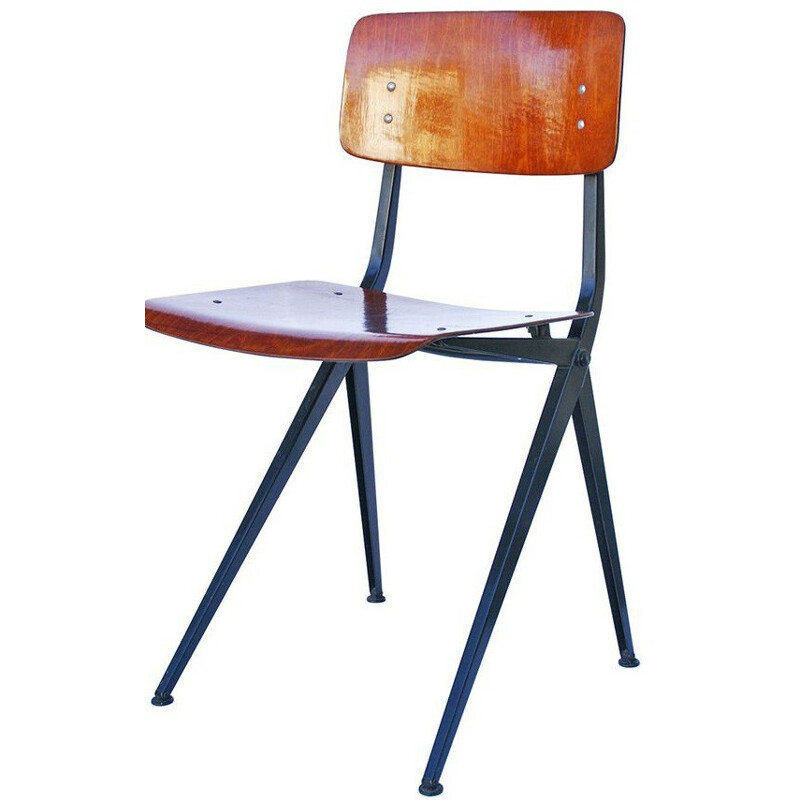 Marko chair in steel and plywood - 1960s