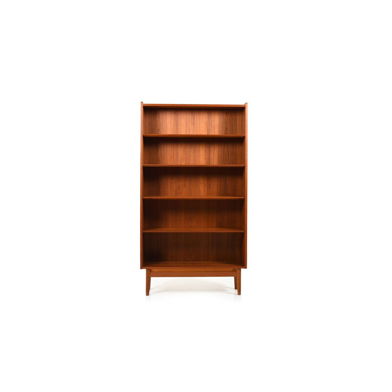 Mid Century Conical Bookshelf  Bookcase in Teak by Johannes Sorth Danish 1960