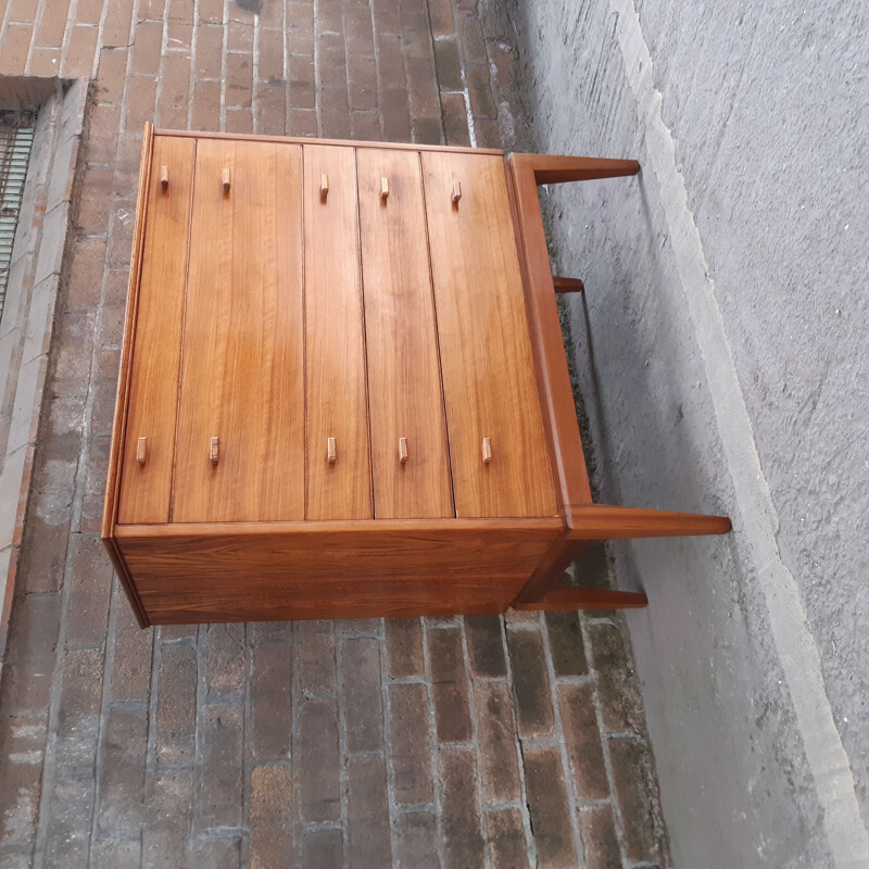 Vintage Alfred Cox Mid Century Chest Of Drawers 1950s