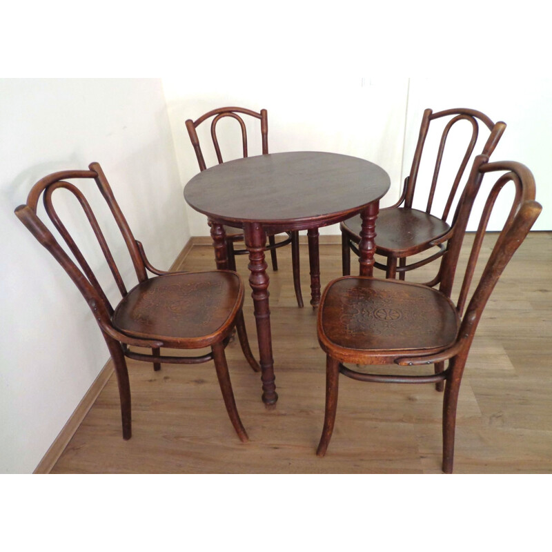 Vintage Dining Chairs from Thonet No 23, 1930s