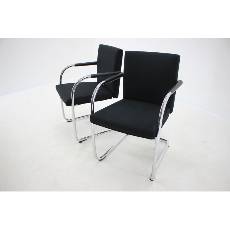 Set of 4 vintage armchairs model Visasoft by Antonio Citterio and Glen Oliver Low Vitra, 1990