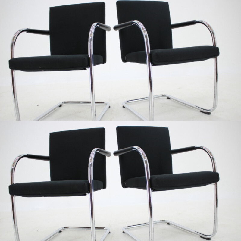 Ensemble de 4 fauteuils vintage modèle Visasoft de  Antonio Citterio et Glen Oliver Low Vitra, 1990