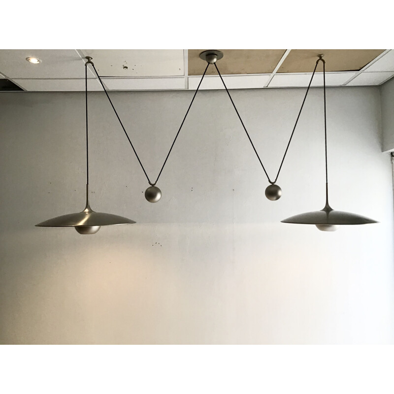 Vintage Pendant Lamps Florian Schulz Onos 55 with Side Counter Weights 