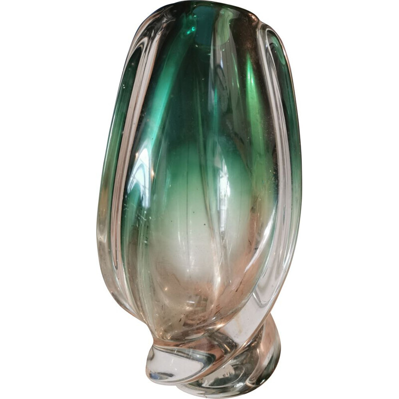 Vintage vaso de vidro italiano 1970