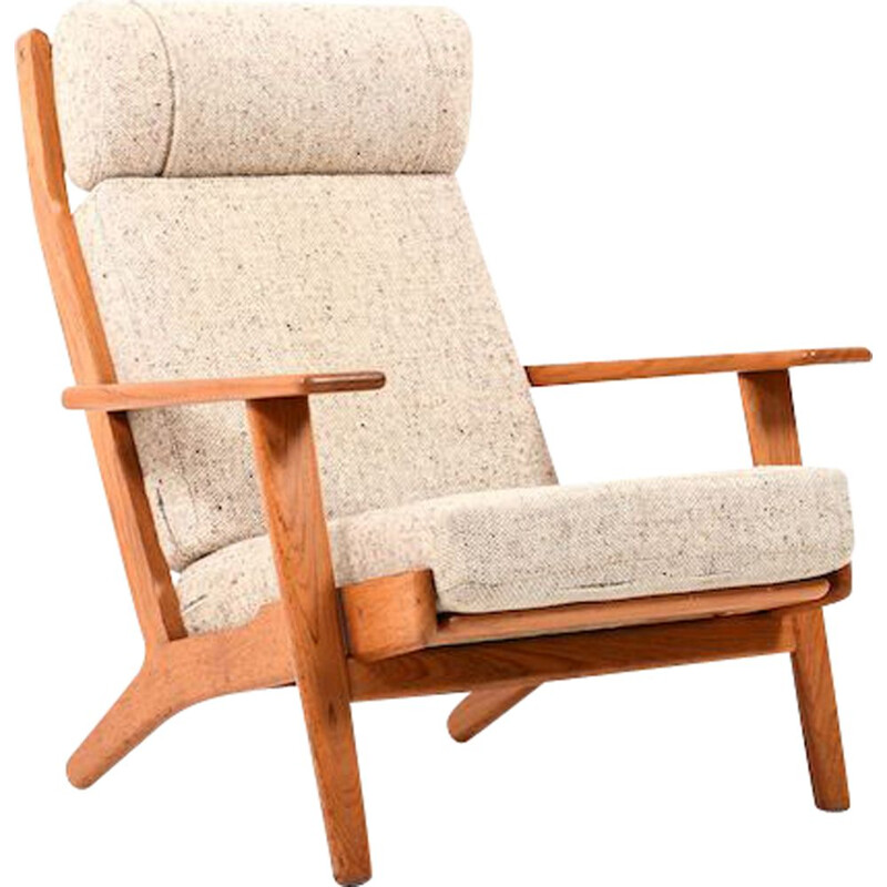Vintage GE-290 Highback Lounge Chair in Teak by Hans J. Wegner