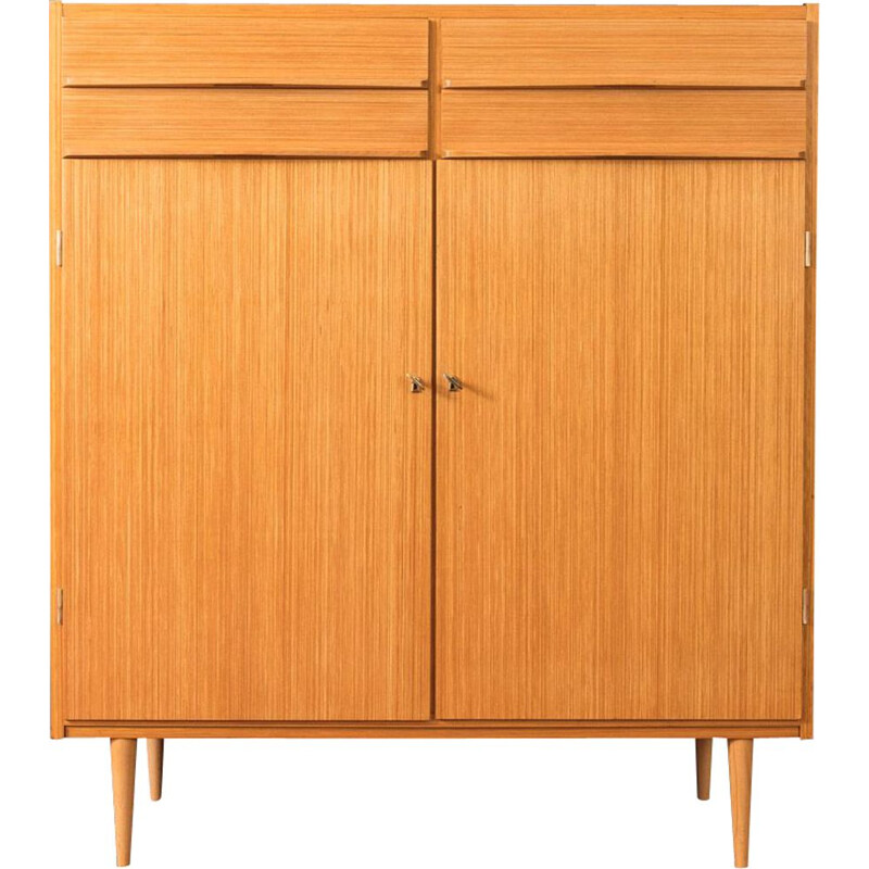 Vintage Chest of drawers  in zebrano veneer 1960s