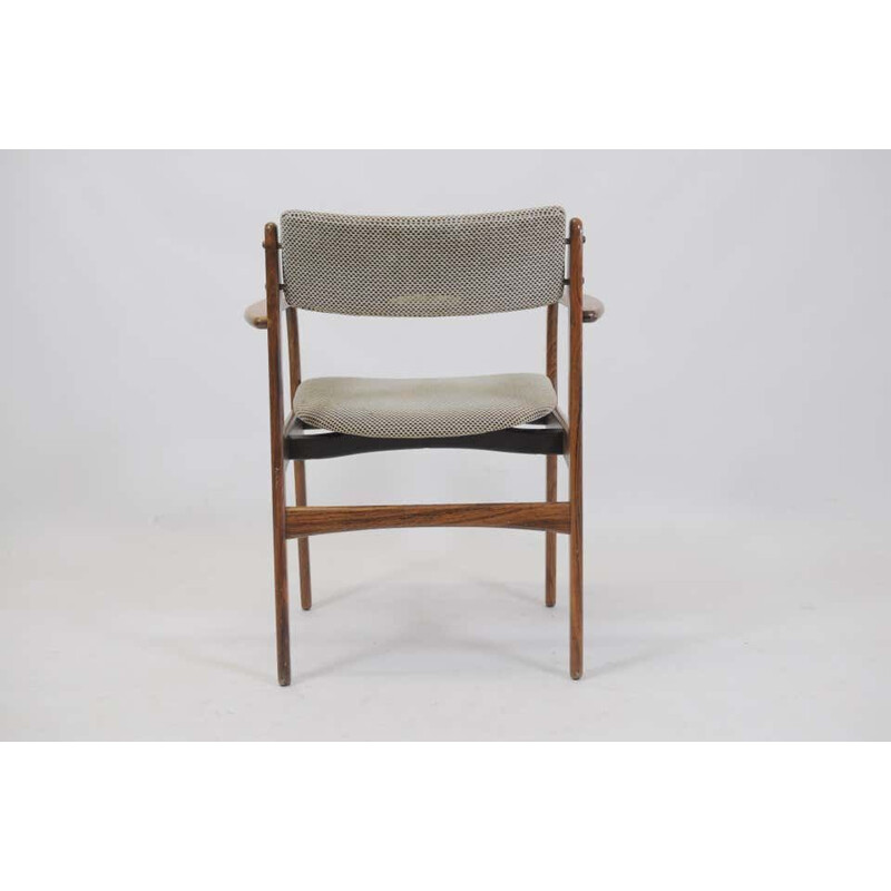 Lot de 4 fauteuils vintage Erik Buch Modèle 50 en palissandre - Inc. Reupholstery 1960