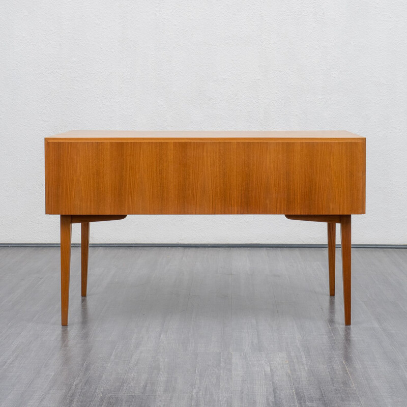 Vintage desk in walnut solid wooden handles, 1960s