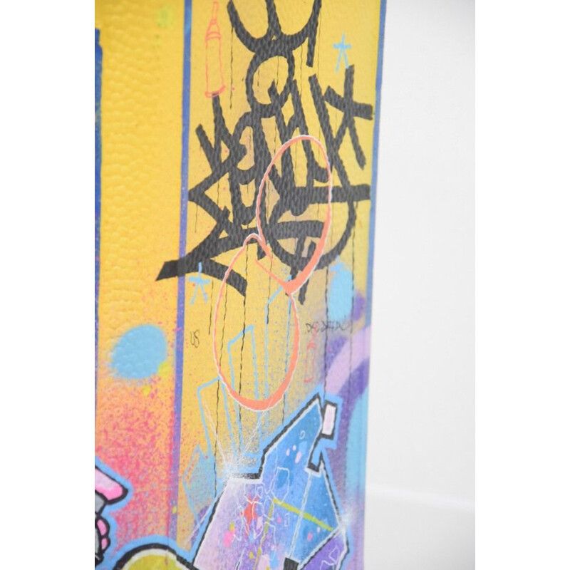 Vintage 3 D Graffiti Letterbox Pink Panther Painting by Zenoy Street Art