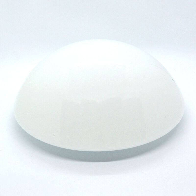 Vintage White spherical plafond, wall lamp HP Leuchten, Germany, 1970s