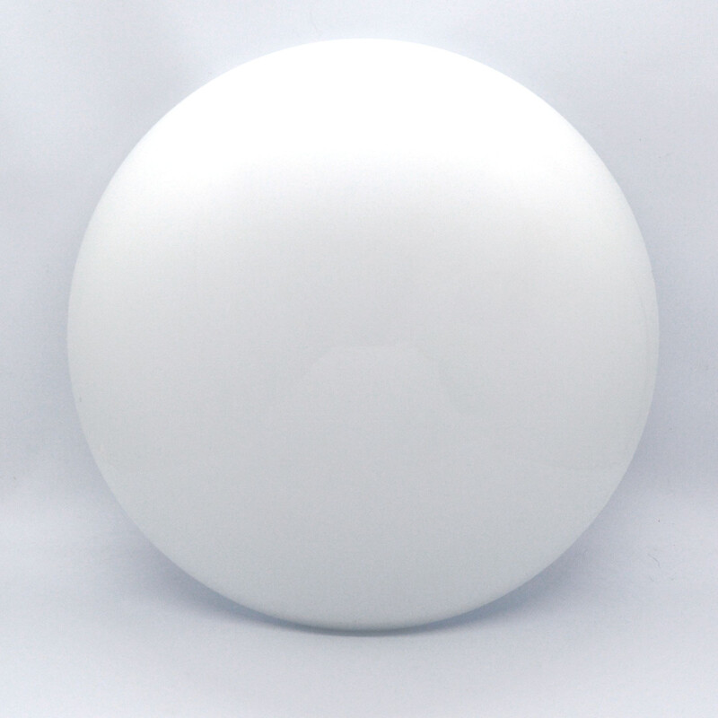 Vintage White spherical plafond, wall lamp HP Leuchten, Germany, 1970s