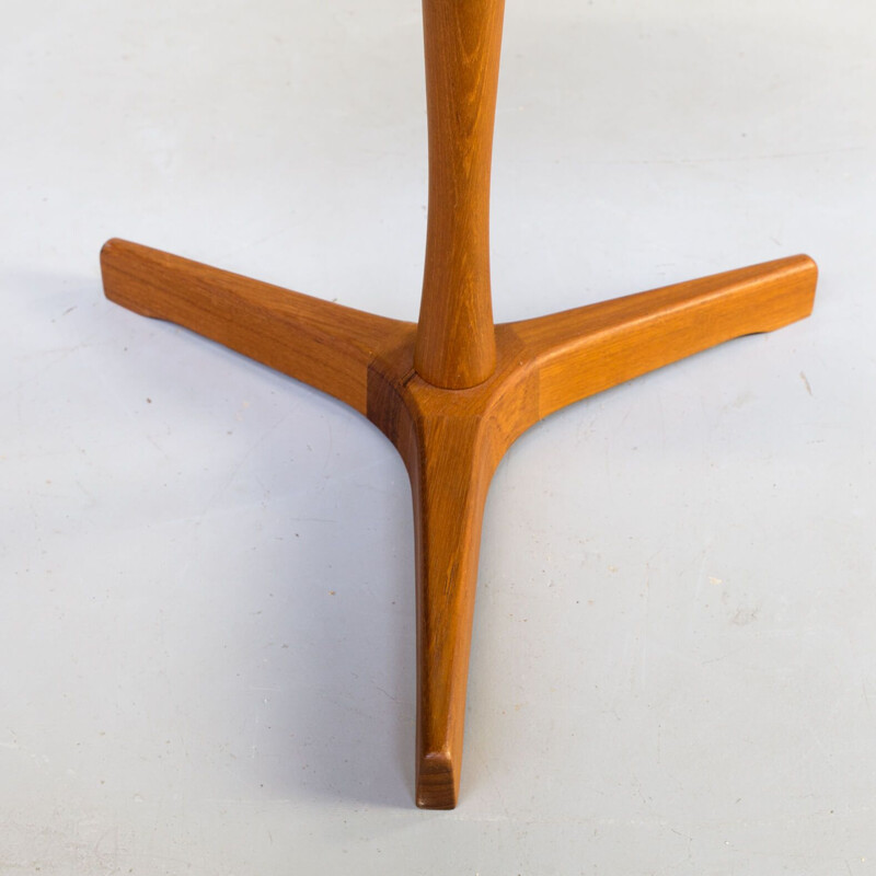 Vintage round teak sidetable for Artek by Hans Andersen1960s