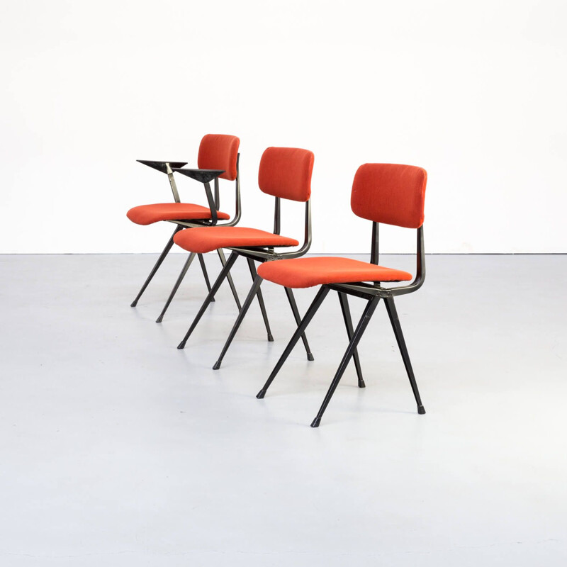Set 3 vintage "result" chair by Friso Kramer for Ahrend de Cirkel  1950s