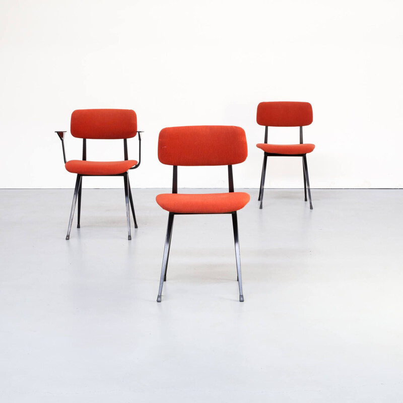 Set 3 vintage "result" chair by Friso Kramer for Ahrend de Cirkel  1950s