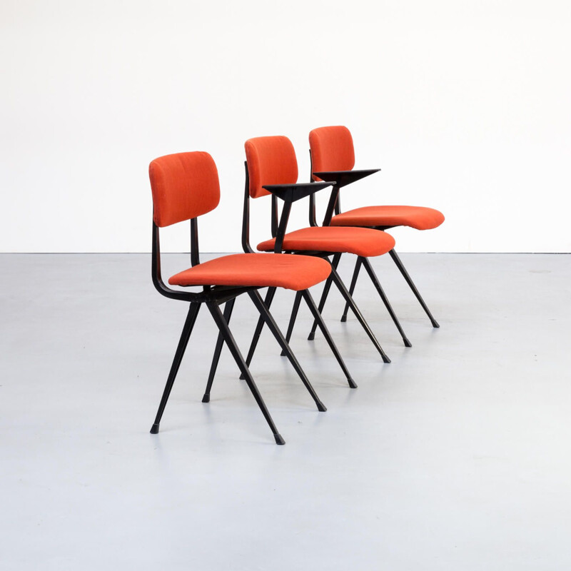 Set 3 vintage "result" chair by Friso Kramer for Ahrend de Cirkel  1950s