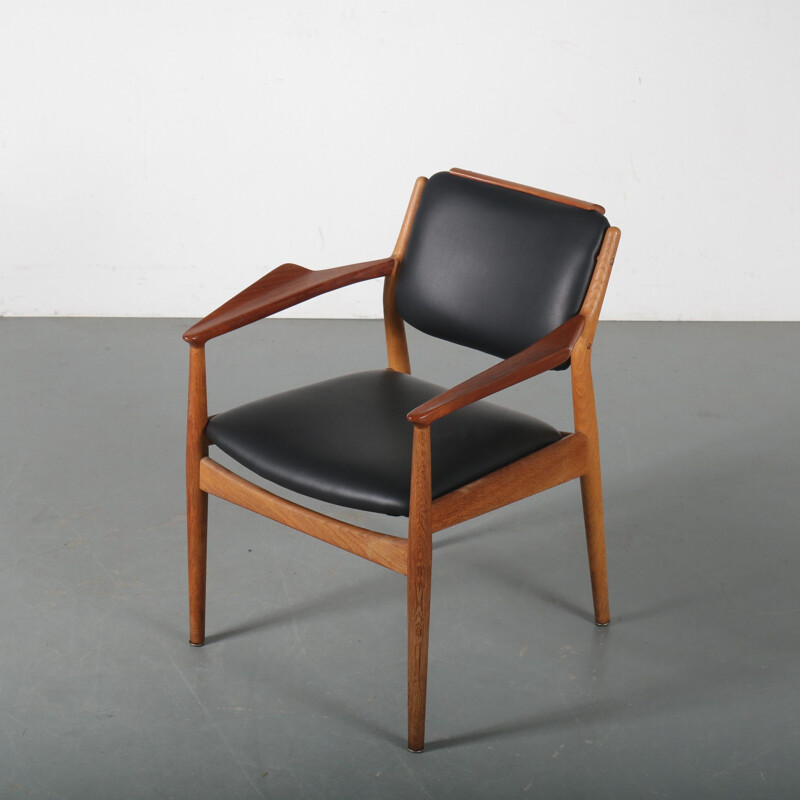 Vintage Teak side chair by Arne Vodder for Sibast, Denmark 1950s