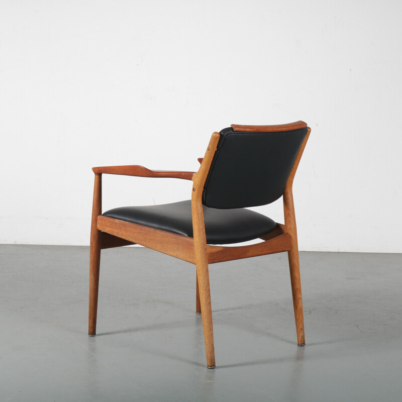 Cadeira lateral de teca Vintage por Arne Vodder para Sibast, Dinamarca, 1950
