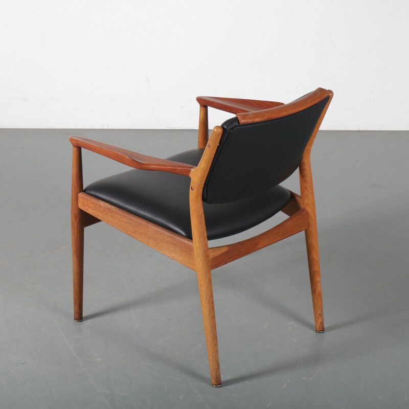 Cadeira lateral de teca Vintage por Arne Vodder para Sibast, Dinamarca, 1950
