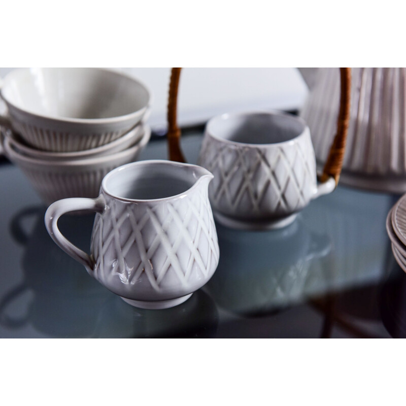 Vintage ceramic tea set by LC-JF Denmark
