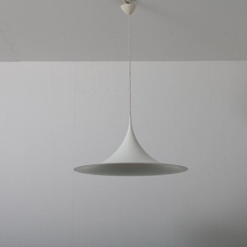 Large vintage 'Semi' hanging lamp by Bonderup & Thorup for Fog & Morup, Denmark 1960s