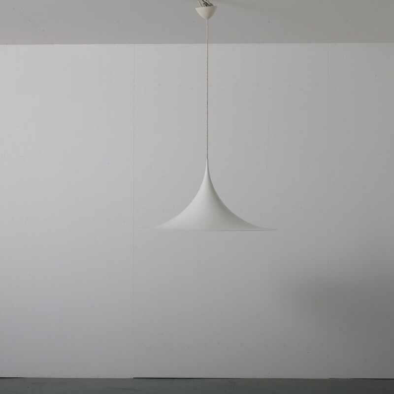 Large vintage 'Semi' hanging lamp by Bonderup & Thorup for Fog & Morup, Denmark 1960s