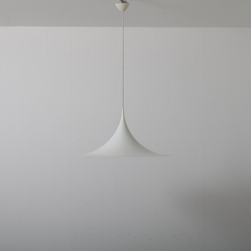 Large vintage 'Semi' hanging lamp by Bonderup & Thorup for Fog & Morup, Denmark 1960s