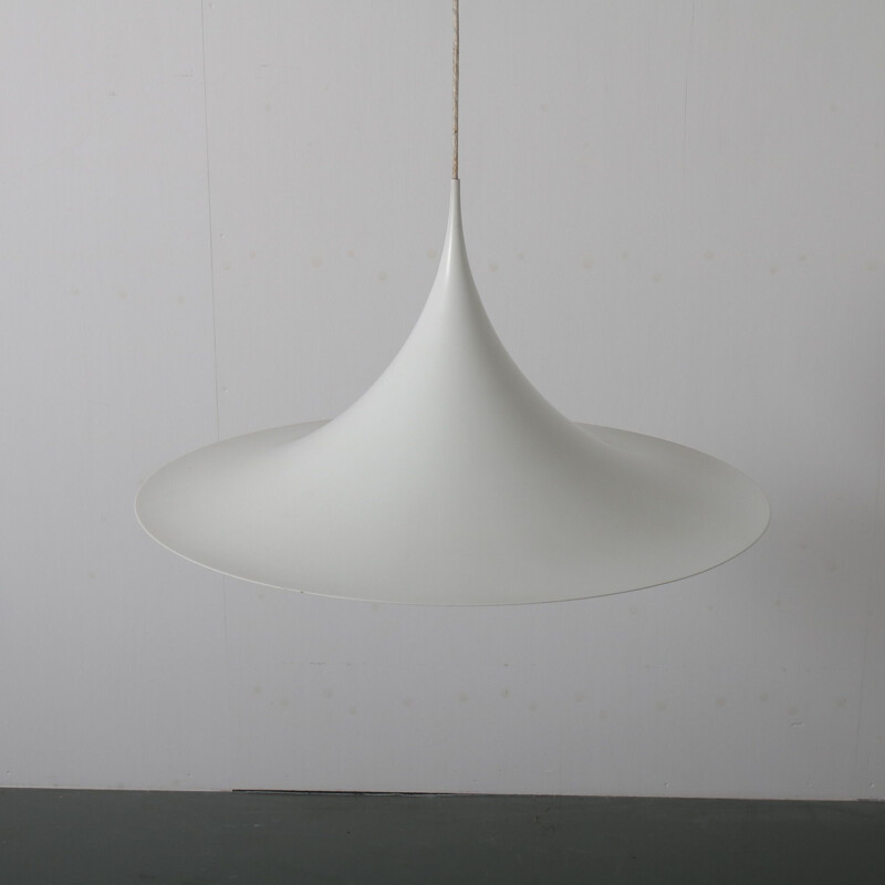 Large vintage 'Semi' hanging lamp by Bonderup & Thorup for Fog & Morup, Denmark 1960s