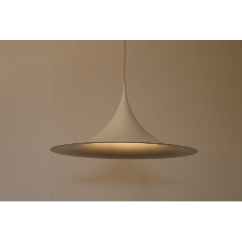 Large vintage 'Semi' hanging lamp by Bonderup & Thorup for Fog & Morup, Denmark 1960s