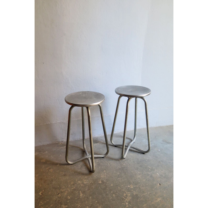 Pair of vintage high stools, 1980s