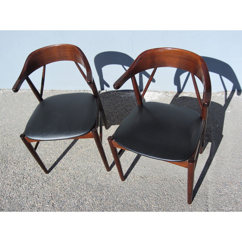 Paire de chaises vintage Gemla pour Ferdinand Lundquist scandinaves 1950